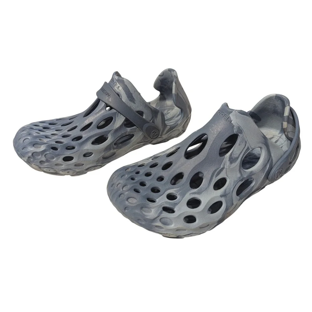 Merrell Hydro Moc Marbled Grey Blue Water Shoe Slipper Clogs Mens 4.5 Womens 6